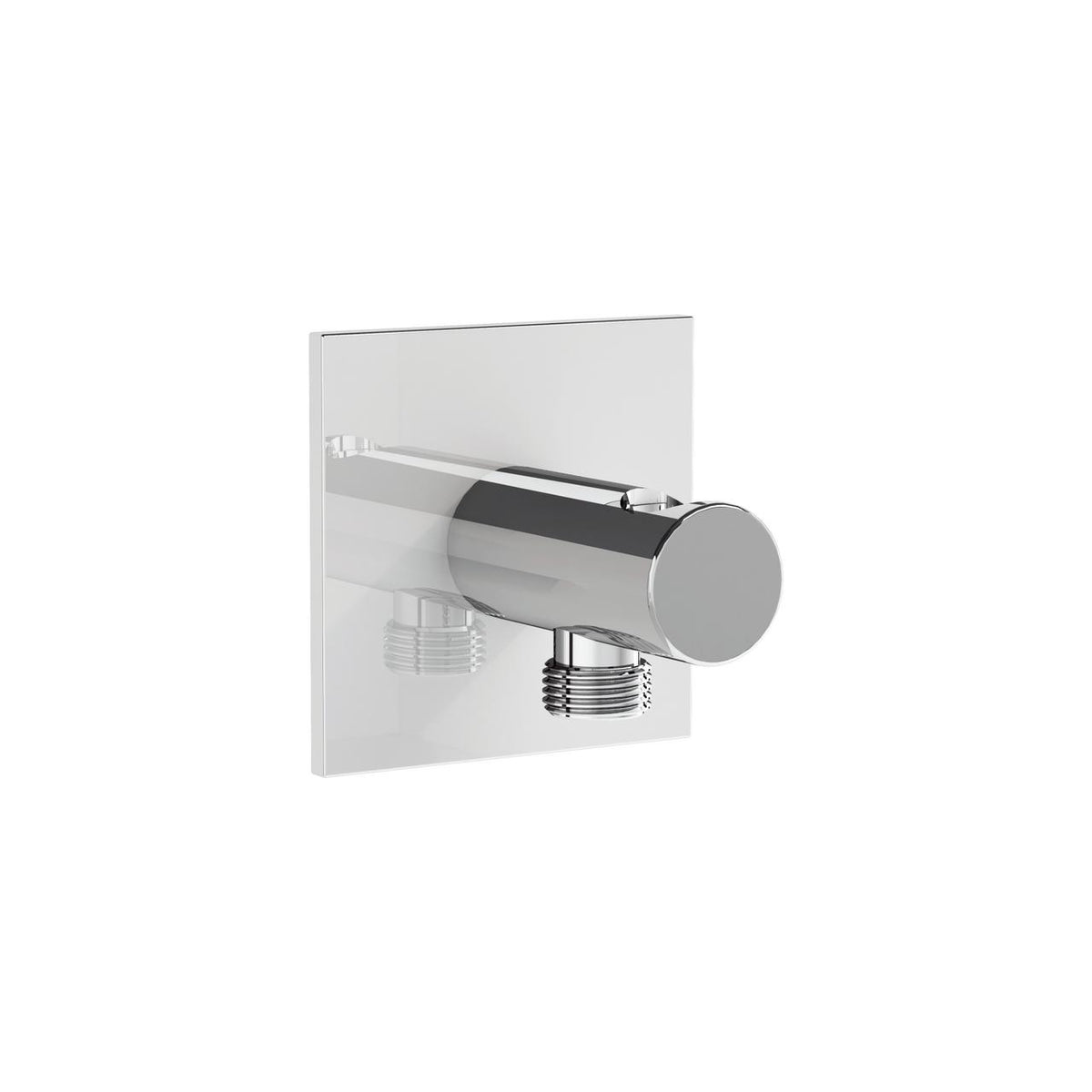 VitrA Suit built-in hand shower outlet in chrome with square plate and cylindrical connector