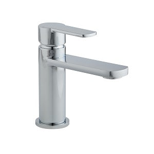 Chrome mono basin mixer tap with single lever