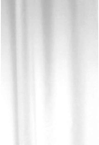White shower curtain fabric panel with soft vertical folds