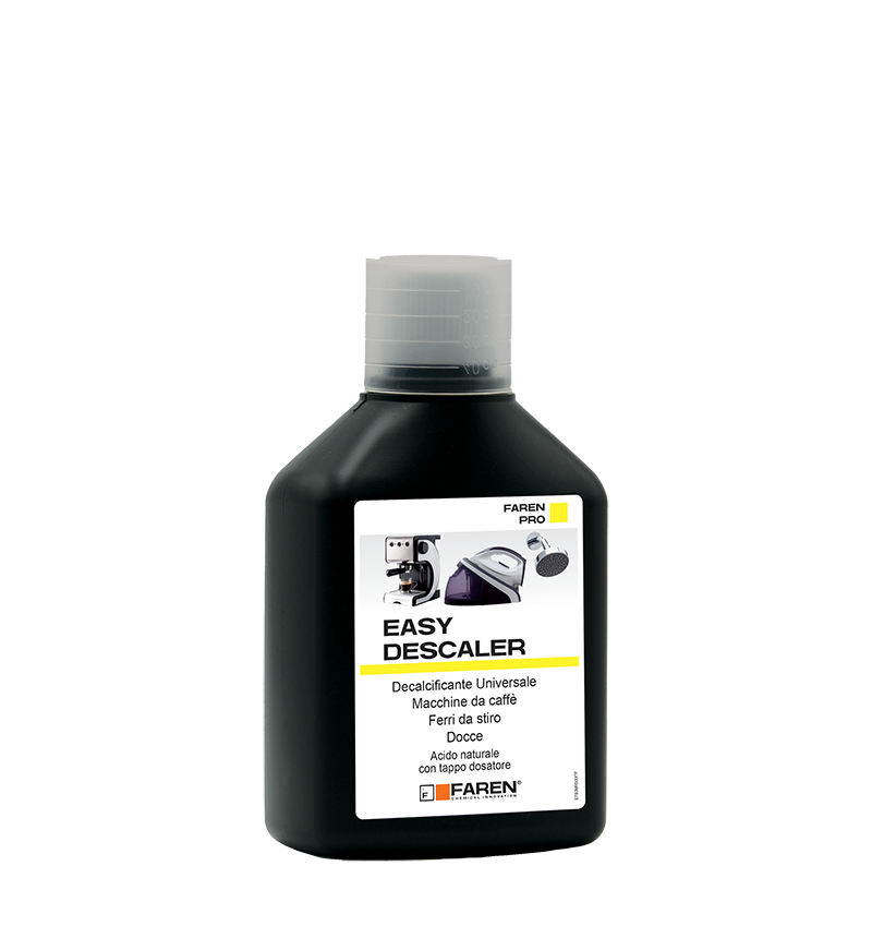Faren Easy Descaler multi-purpose descaler bottle, 500ml, dark liquid, pump cap