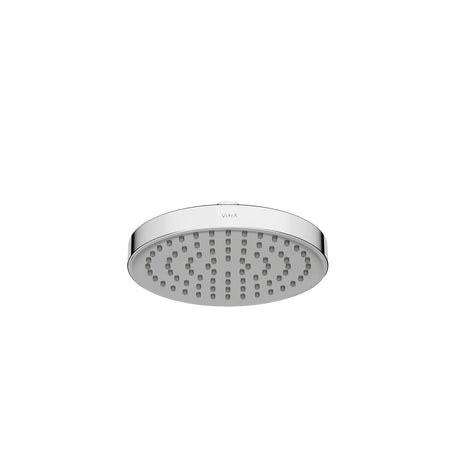 VitrA Aqua Core round chrome showerhead, 200 x 200 mm, with multiple spray nozzles.