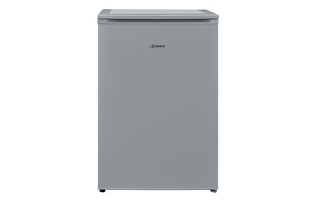 Indesit freestanding fridge with ice box, closed front view