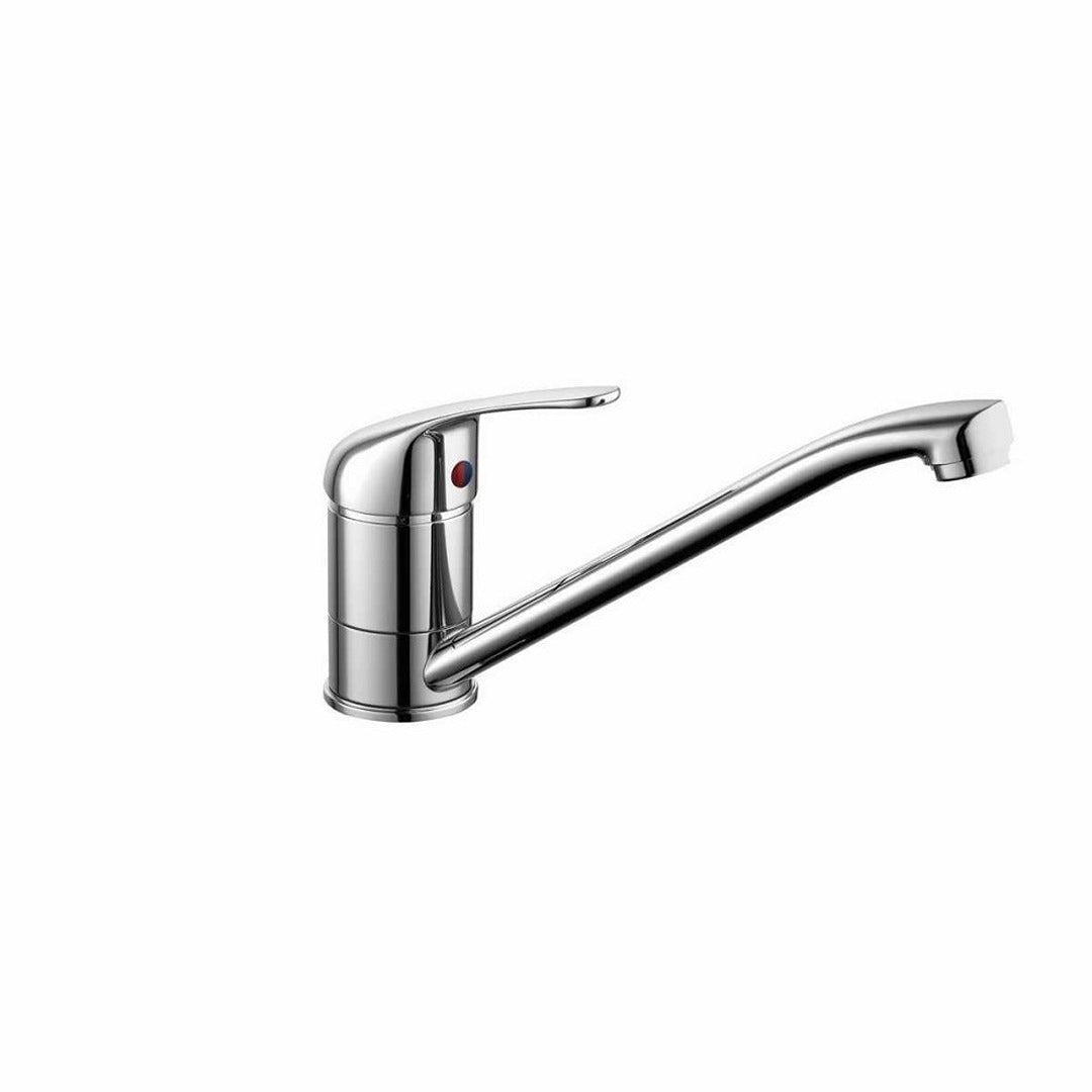 Kartell single-lever kitchen sink mixer tap, chrome finish with swivel spout