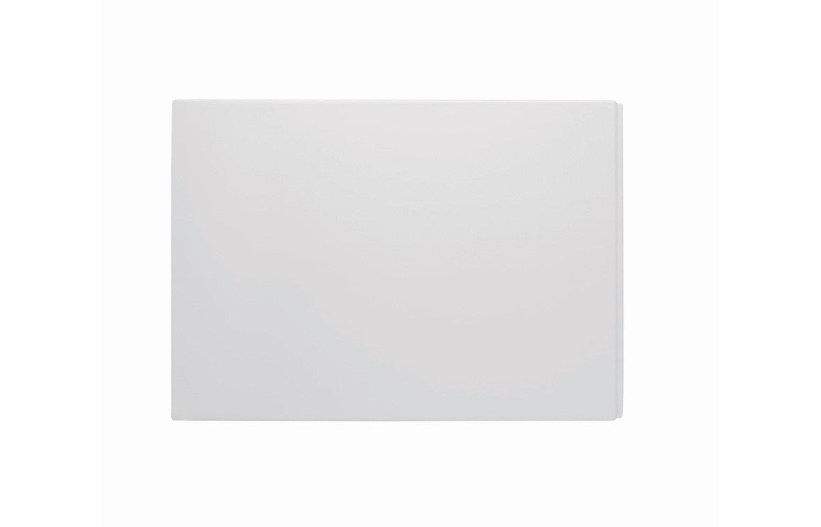 White 750mm end panel with smooth rectangular surface