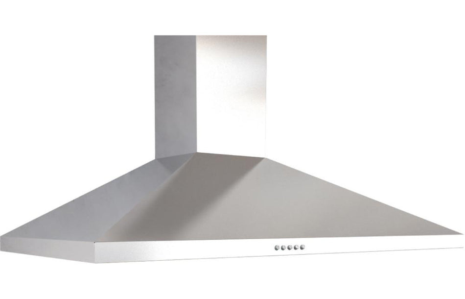 60cm stainless steel chimney hood with ducted canopy and control panel