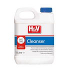 1 L plastic cleanser bottle for central heating systems, with blue screw cap