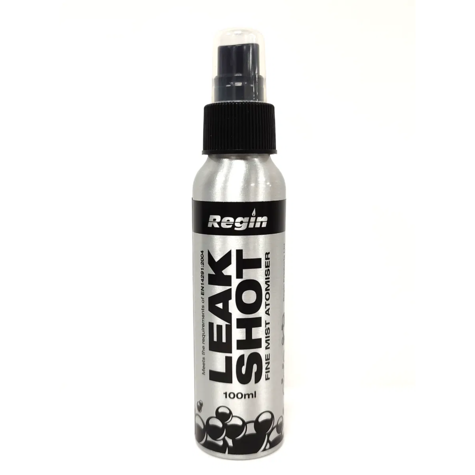 Leak Shot atomiser spray bottle, 100ml, with black pump sprayer