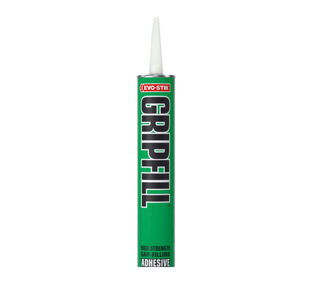 EVO-STIK Gripfill gap-filling adhesive cartridge, buff color, 350ml