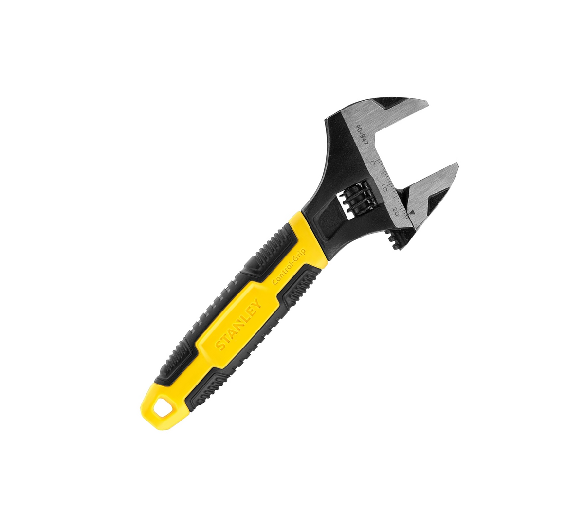 Adjustable wrench, MaxSteel 150mm, yellow handle with black jaw head