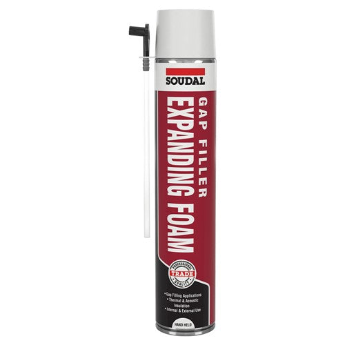 Soudal gap filling expanding foam can with nozzle, 750 ml